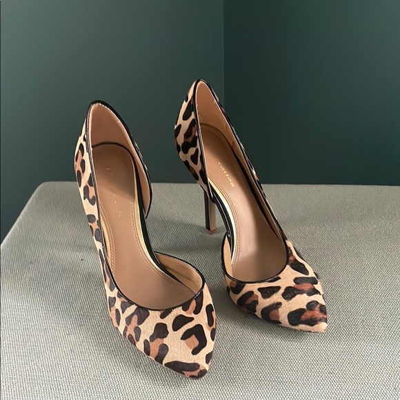 BCBGeneration Brown and Black Leopard Print Heels - Picture 1 of 11